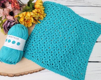Textured Crochet Washcloth Pattern: Easy Boston Stitch (PDF Download)