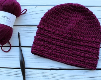 Crochet Hat Pattern, Little Textures Hat, Instant Download