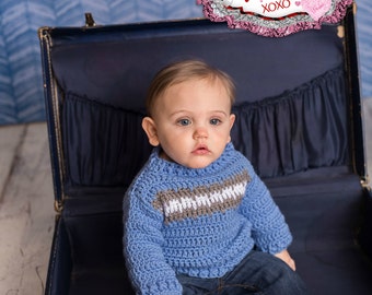 Isaac Pullover Crochet Pattern: Infant & Toddler Sweater (Instant Download)