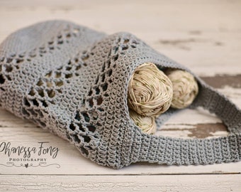 Magnolia Crochet Market Bag Pattern: Easy DIY (Instant Download)