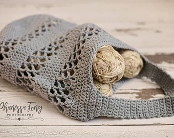 Crochet Market Bag Pattern, Magnolia Market Bag, Instant Download