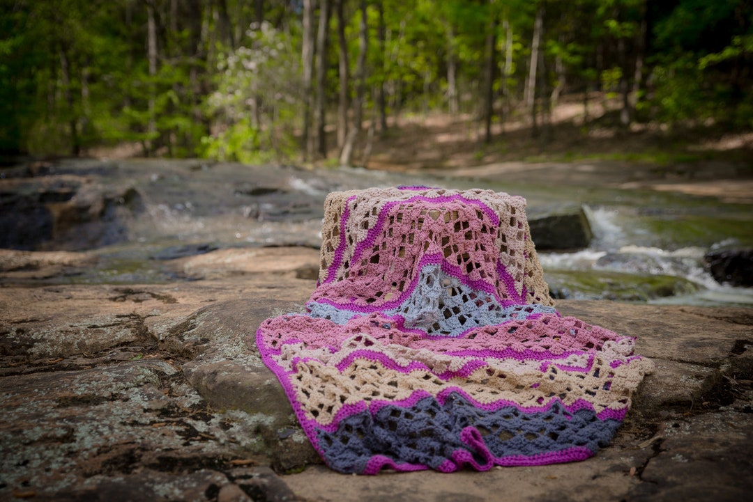 Crochet Blanket Pattern Serenity Blanket Instant Download Etsy