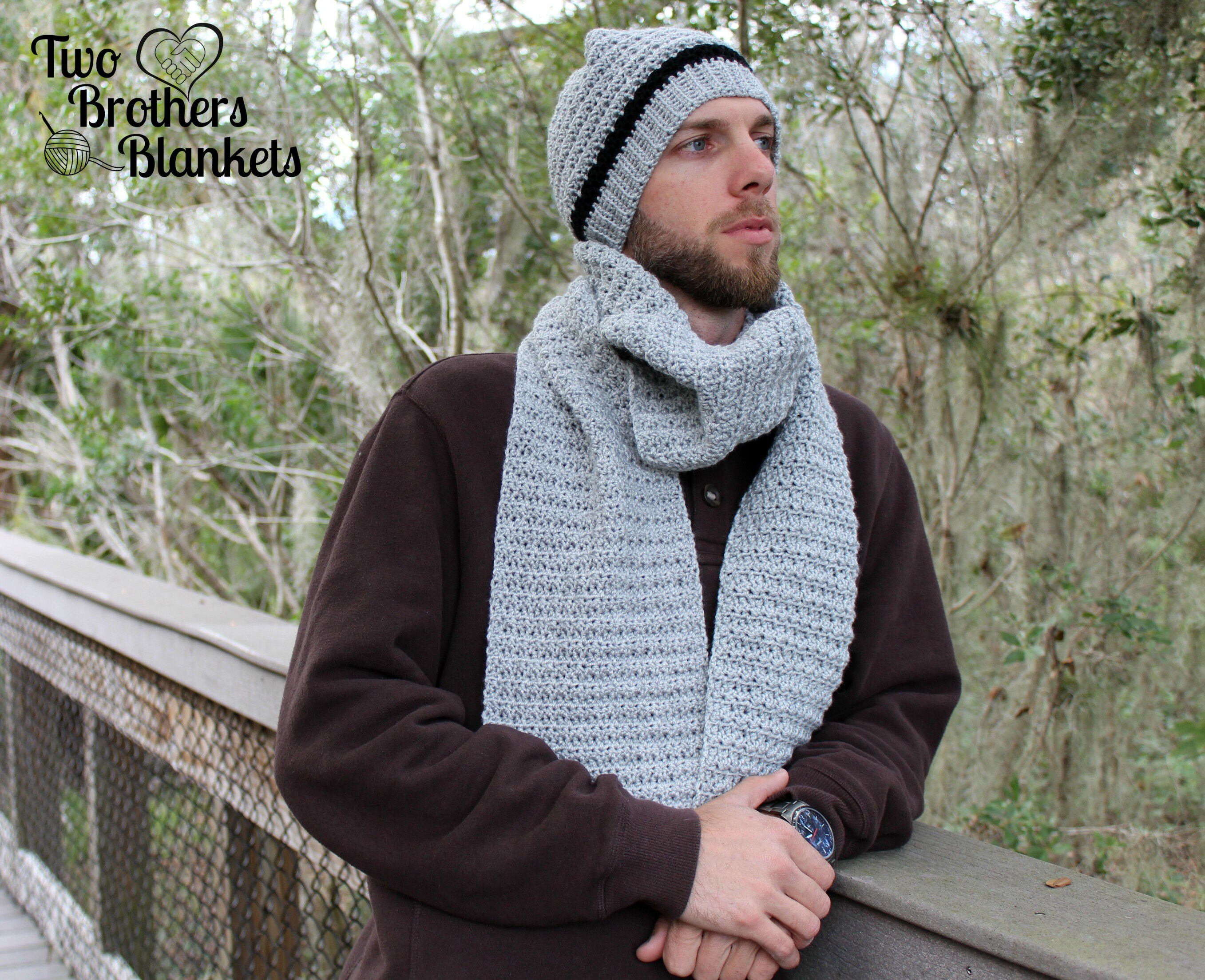 Men's Crochet Hat and Scarf Pattern - Two Brothers Blankets