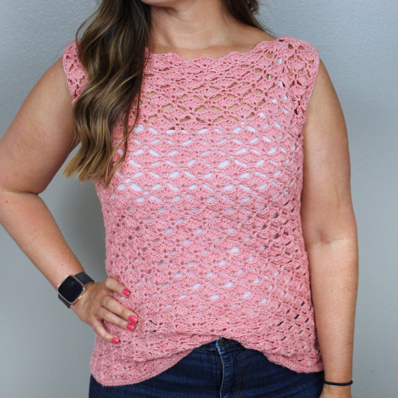 Women's Sleeveless Top Crochet Pattern Lacy Crochet Top Etsy