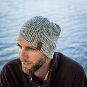 Men&#39;s Hat Crochet Pattern, Crochet Beanie Pattern, Conan Beanie, Instant Download