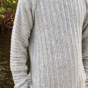 Men's Crochet Sweater Pattern, Maxwell Sweater, Instant Download image 6