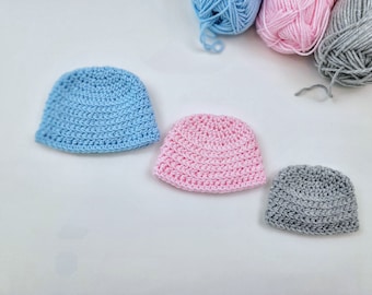 Beginner Crochet Preemie Beanie Pattern: Teeny Little Hat, Crochet Gift Idea, Instant Download Pdf
