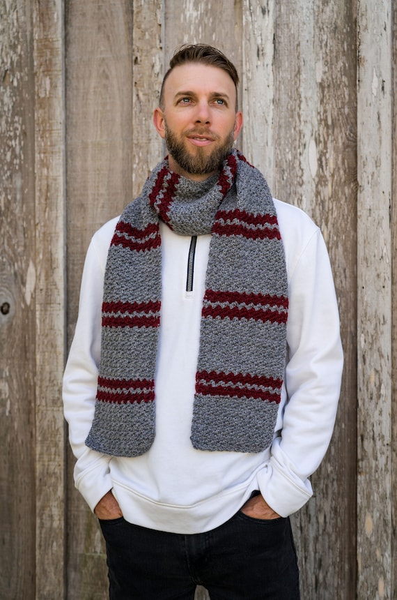 bufanda crochet para hombre