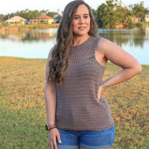 Women&#39;s Tank Top Crochet Pattern, Cleopatra Tank, Instant Download