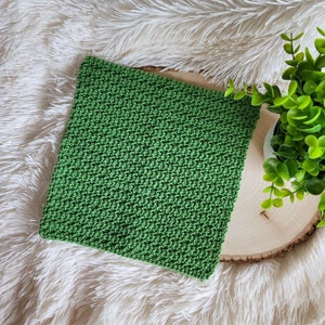 Crochet Dishcloth Pattern, Bramley Washcloth, Instant Download
