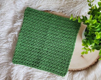 Crochet Dishcloth Pattern, Bramley Washcloth, Instant Download