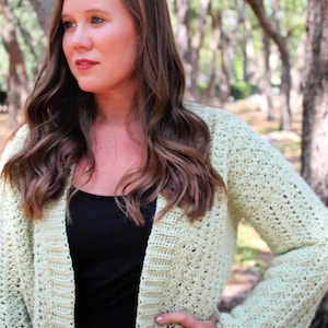 Crochet Cardigan Pattern, Women's Crochet Cardigan, Blossoming Sprigs Cardigan, Instant Download image 6