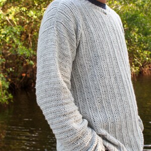 Men's Crochet Sweater Pattern, Maxwell Sweater, Instant Download image 5