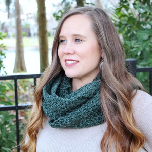 Infinity Scarf Crochet Pattern, Ferguson Scarf, Instant Download