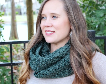 Infinity Scarf Crochet Pattern, Ferguson Scarf, Instant Download