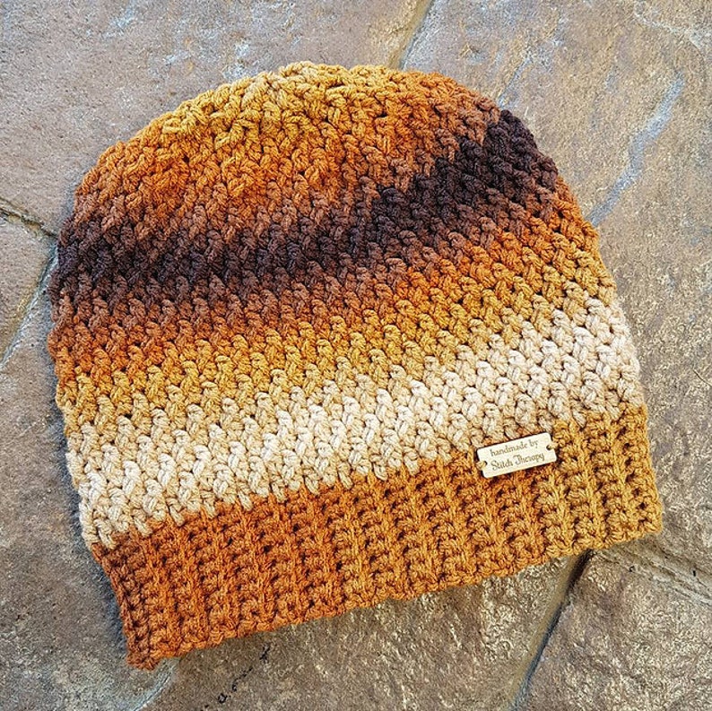 Slouch Hat Crochet Pattern, Messy Bun Hat, Unisex Crochet Hat, Savannah Slouch, Instant Download image 5