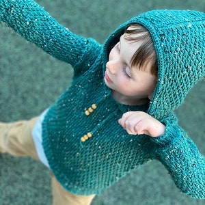 Children's Crochet Hoodie Pattern, Children's Dutton Hoodie, Instant Download image 9