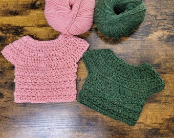 Little Textures Crochet Baby Sweater, Children's Sweater, (Instant PDF Download)