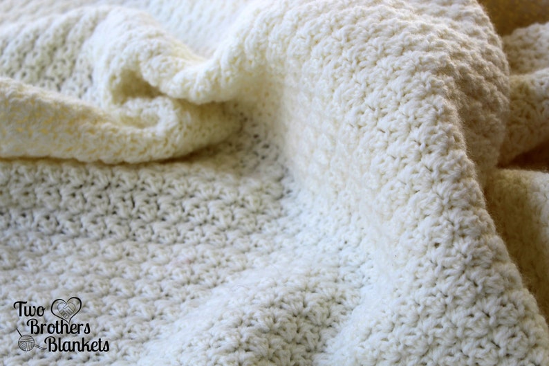 Lap Blanket Crochet Pattern, Baby Blanket, Crochet Afghan, Ferguson Lap Blanket, Instant Download image 1