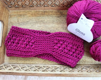 Crochet Puff Stitch Earwarmer Pattern - Autumn Earwarmer (Instant PDF Download)