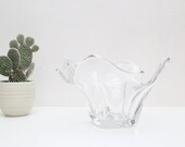 Crystal cup, empty pocket or vase, vintage, BLEIKRISTALL Bavaria Germany