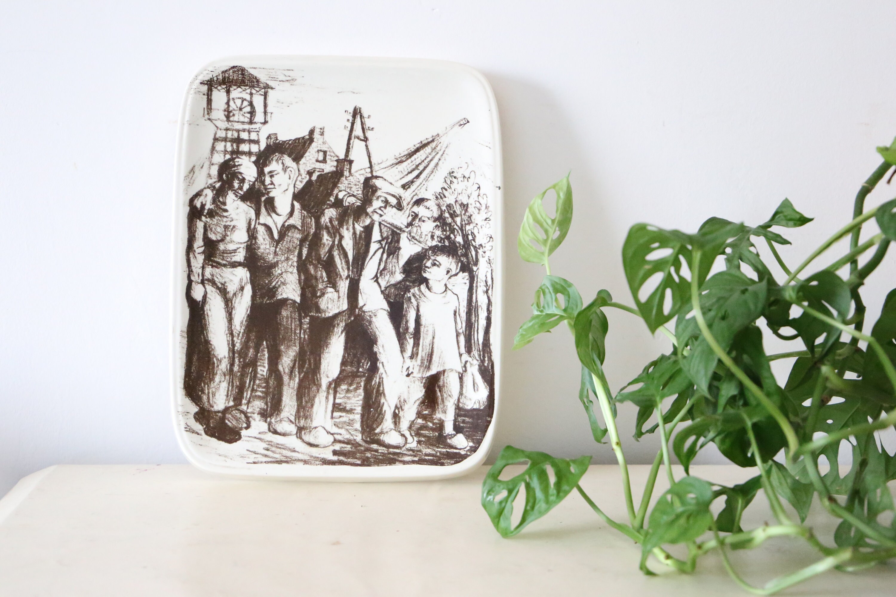 Tableau Mural en Céramique, Boch Frères