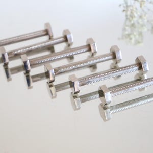 Vintage chrome-plated metal knife holder, 1970s