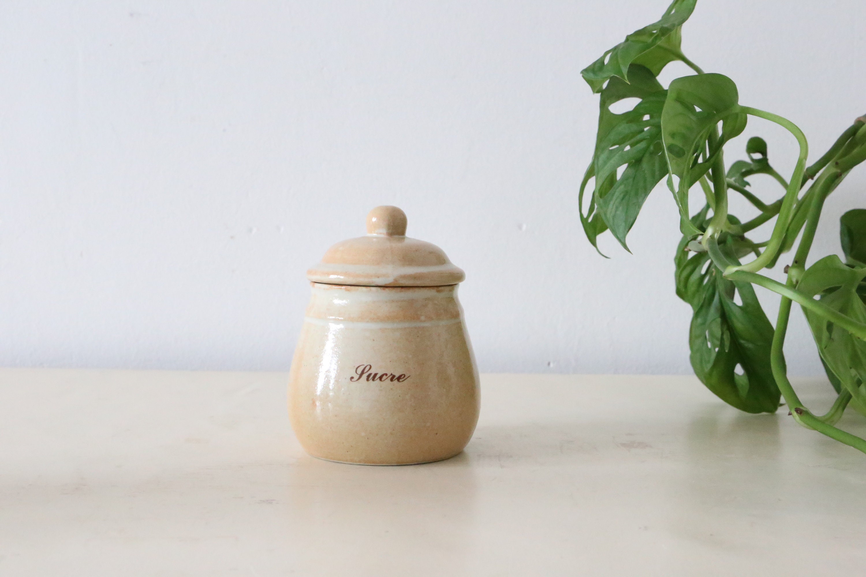 Sucrier en Grès, Vintage, Manufacture Française