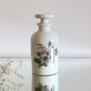 Antique Paris porcelain bottle, vintage