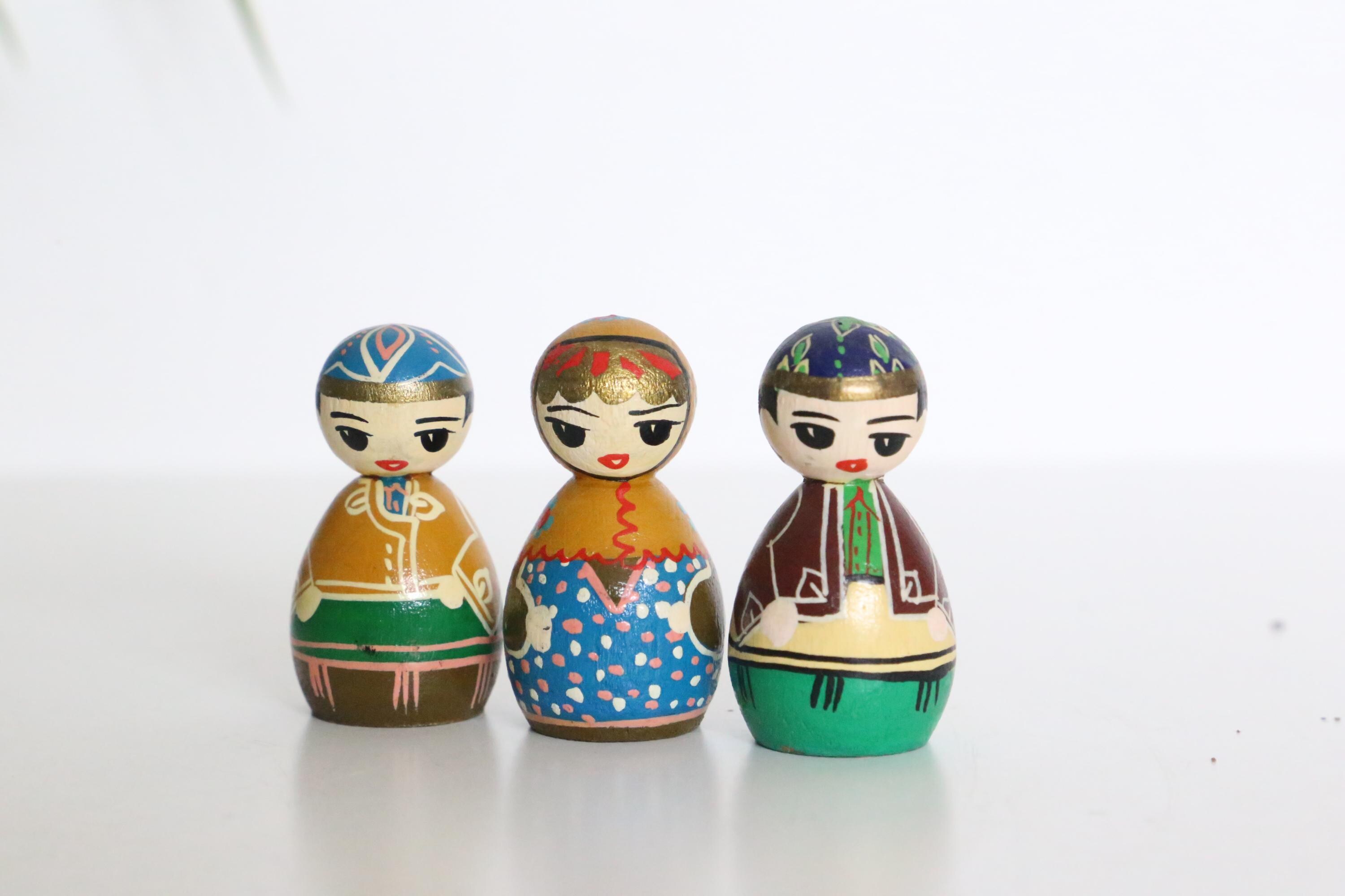 Poupées Gigognes En Bois – Set De 5, Ange Fée, Coloré, Déco Et Rangement, Cadeau Original