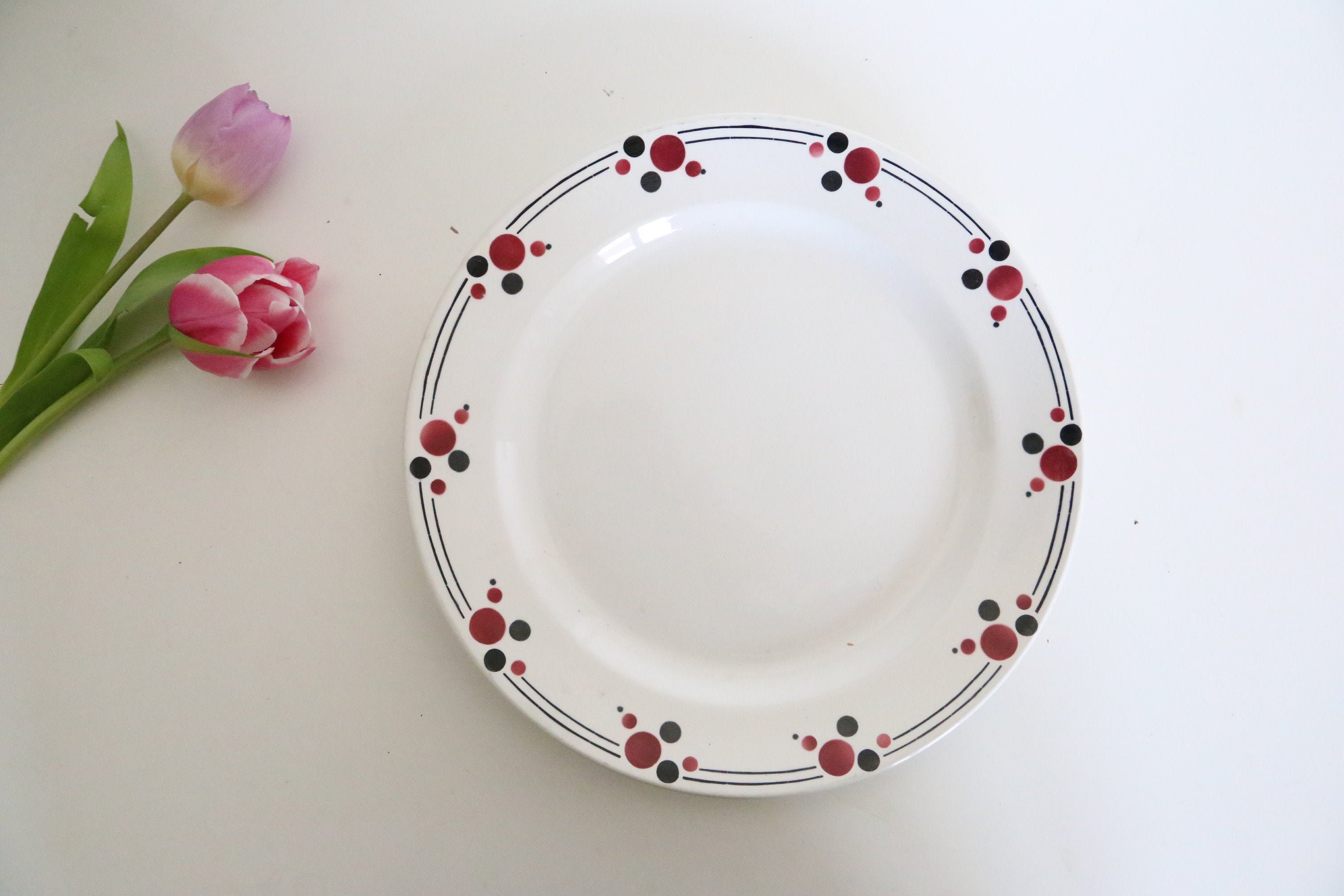 Plat en Céramique, Boch La Louvière, Vintage