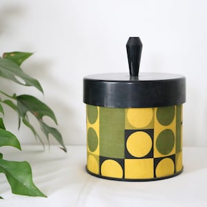 Ice bucket geometric decorations, vintage