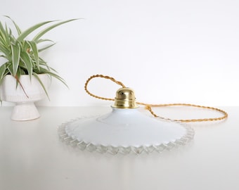Opaline pendant light, vintage