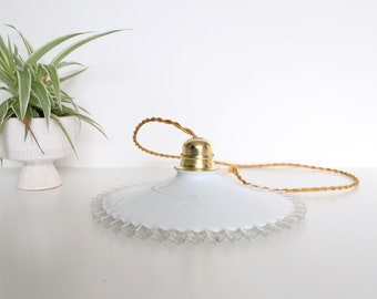 Opaline pendant light, vintage