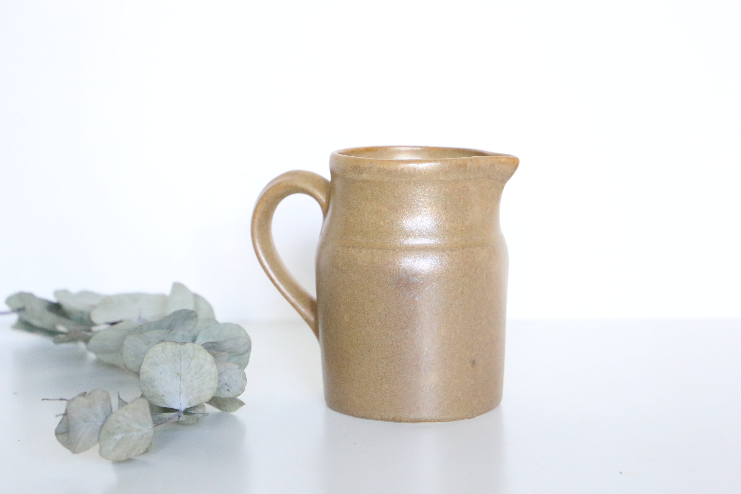 Cruche Grès Digoin, Vernis Mat, Made in France, Vintage