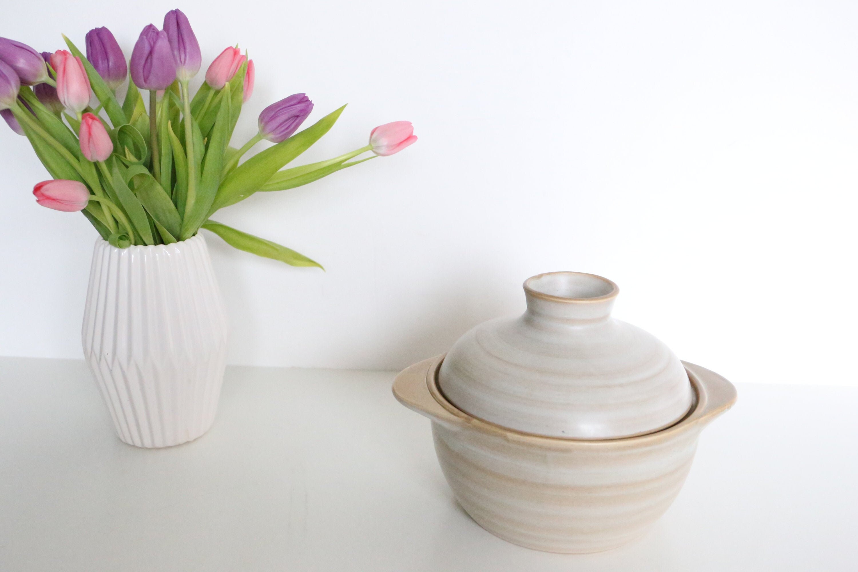 Saladier, ou Soupière, en Céramique, Niderviller Motif Pierre