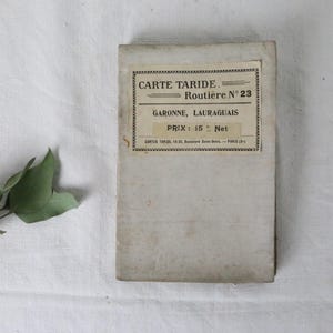 Carte routière Taride numéro 23, Garonne, Lauragais, vers 1920/30