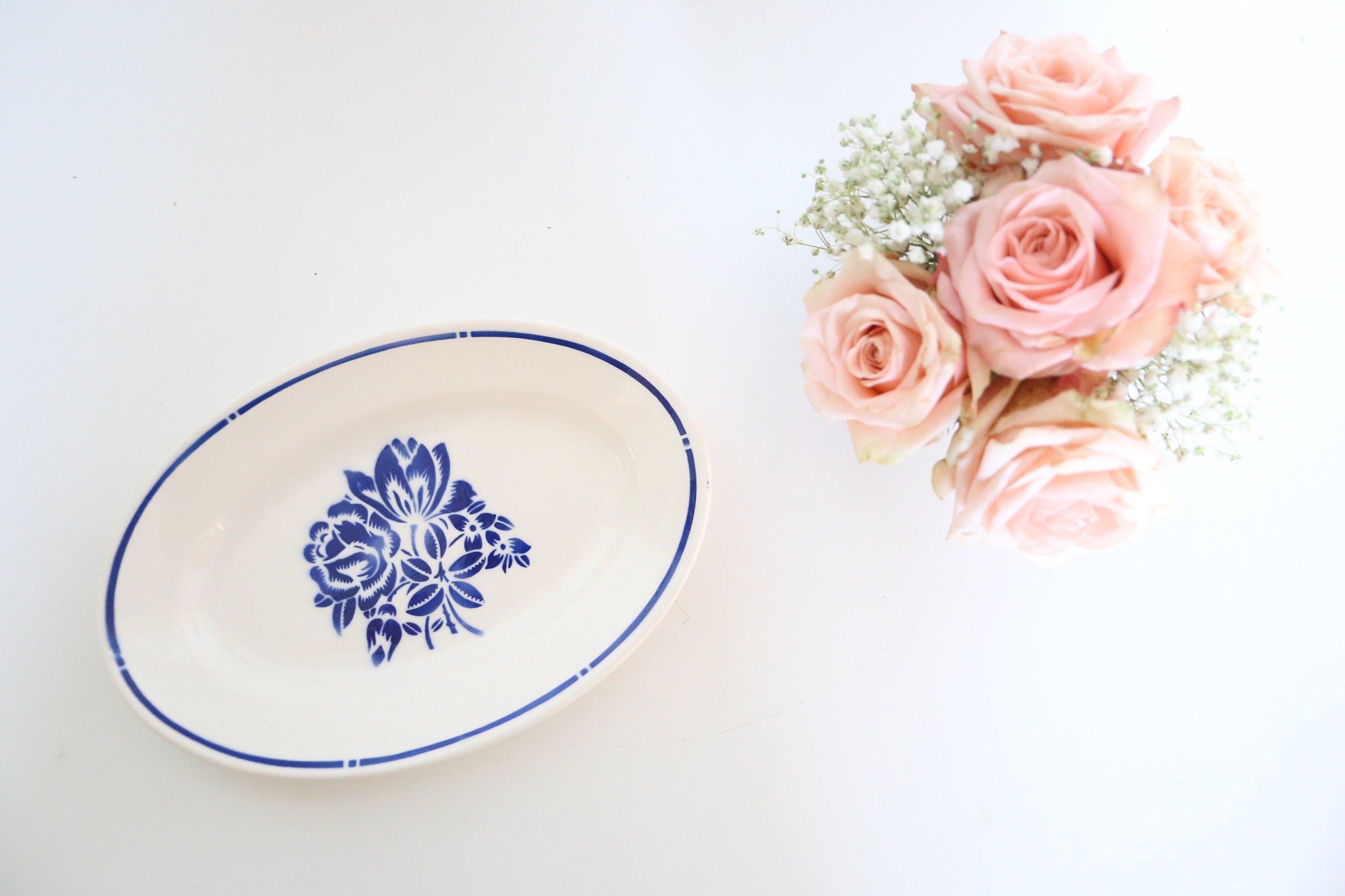 Ravier en Céramique Badonviller, 1930/40, Manufacture Française