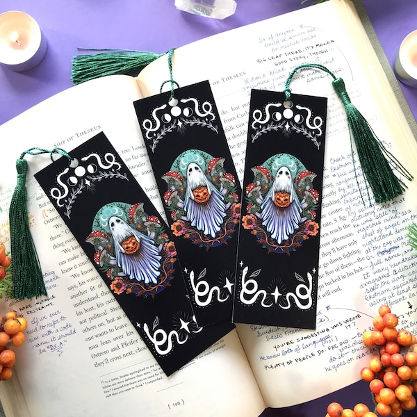 Magical witchy halloween bookmark -Ghost -perfect gift present