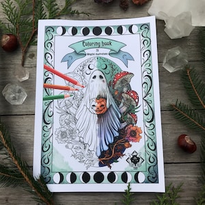 Coloring Book "Magical Illustrations" - 28 creative pages for coloring illustrated by Pixie Cold