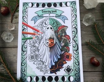 Coloring Book &quot;Magical Illustrations&quot; - 28 creative pages for coloring illustrated by Pixie Cold