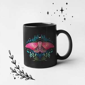 Black mug with witchy design- Limited in numbers- winter Edition