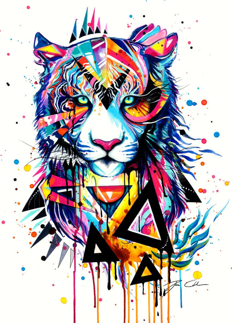 Art Print Tiger | Etsy