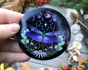 Big Magnet -7 cm -Dragonfly- Witch magnet