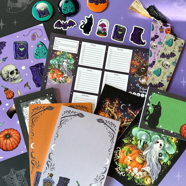 Nouvelle grande boîte d'Halloween - Vous obtenez 18 articles différents - Économisez de l'argent et soyez surpris ! Limité à 100 cartons