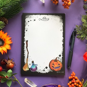 Note pad A5 50 Sheets Halloween Pixie Cold Design image 1