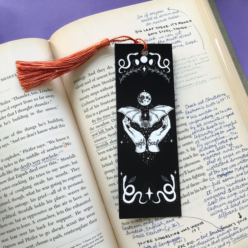 Magical witchy halloween bookmark Pumpkin perfect gift present image 3
