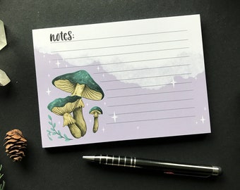 Note pad A6 -50 Sheets- Little mushrooms --> Pixie Cold Design