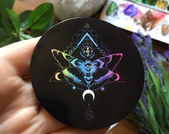 Big Magnet -7 cm- Moth - Witch magnet