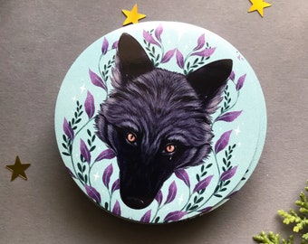 Big Magnet -7 cm- Dark Wolf - Witch magnet